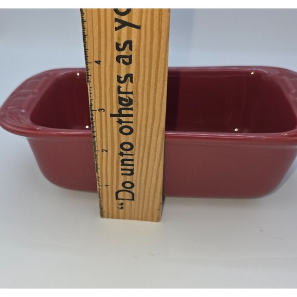 Longaberger Woven Traditions Small Loaf Dish in the color Paprika. - Picture 7 of 9